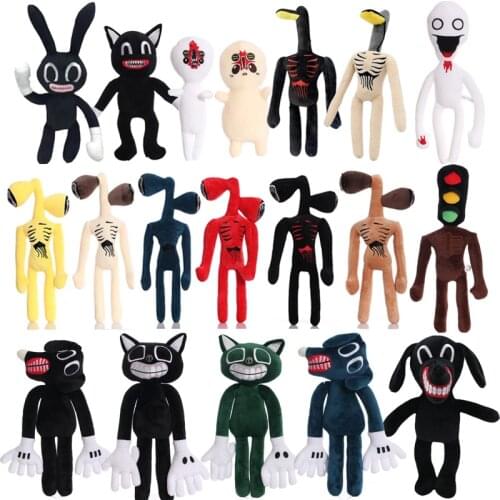 New Siren Head Plush Toy Anime Sirenhead Legends Of Horror Black Cat Peanut Stuffed Doll Peluches Figure Toys Children Gifts