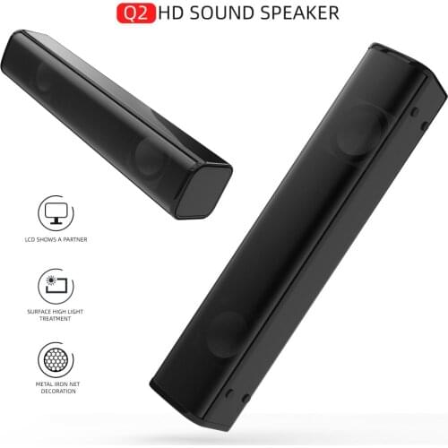 New computer desktop strip speaker wired speaker stereo shock quality notebook PC for black game speaker audio equipment