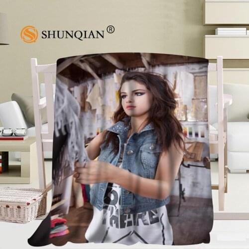 Selena Gomez Blanket Soft DIY Sofa Bed Throw Blanket Kid Adult Warm Custom Blanket 56x80Inch50X60Inch40X50Inch