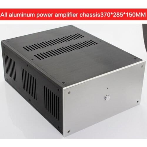 All-aluminum Power Amplifier Chassis DIY WA109 Pure Rear Stage Class A Case Amplifier Shell Power Supply Box 370*285*150MM