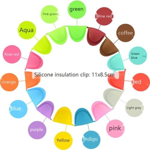 Silicone gloves baking tray holder oven gloves microwave oven heat insulation gloves bowl holder household thickening