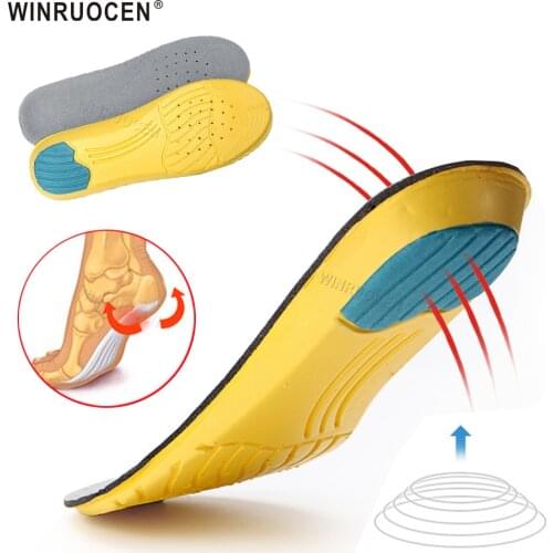 Sport Damping Insoles Support High Arch Insoles Stretch Breathable Feet Soles Pad Orthotic Shoes Running Cushion Unisex Insoles