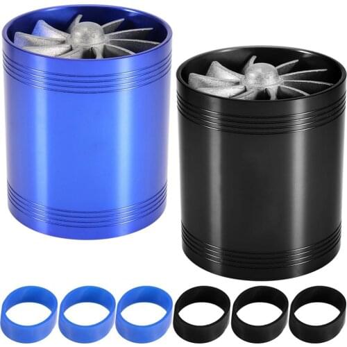 Gas Generator Car Air Intake Turbonator Dual Fan Turbine Super Charger Gas Fuel Saver Turbo hho Universal parts