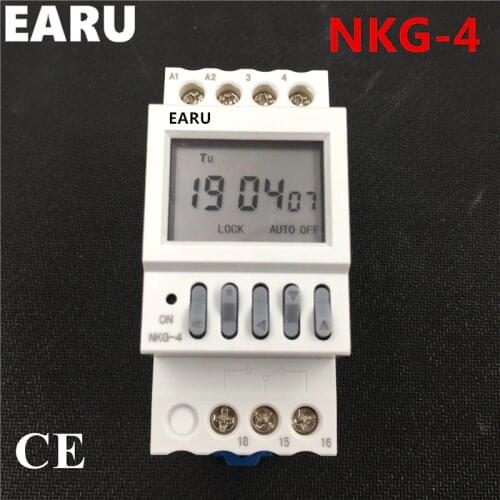 NKG4 NKG-4 Automatic Factory School Bell Controller Control Instrument 40 Groups Din Rail Microcomputer Timer Time Switch Relay