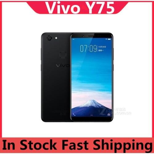 Original Vivo Y75 4G LTE Mobile Phone MTK6763 Octa Core Android 7.1 5.7" IPS 1440X720 4GB RAM 32GB ROM 16.0MP Fingerprint