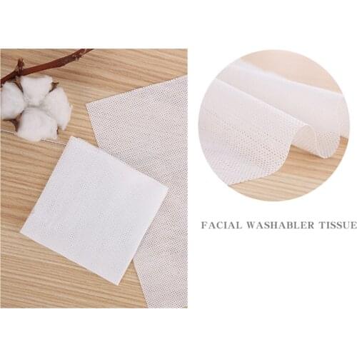 1 Box / 100pcs Disposable Face Towel, 100% Cotton Soft Disposable Wash Towel For