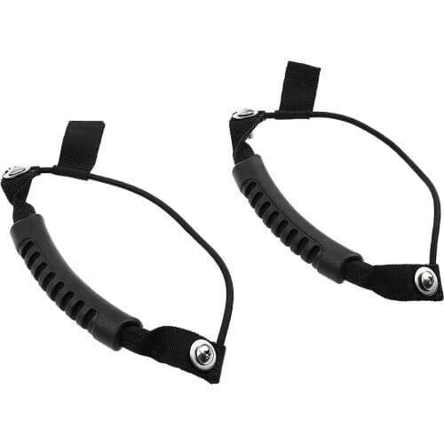 1 Pair Kayak Canoe Boat Side Mount Carry Handle & Bungee Cord Black