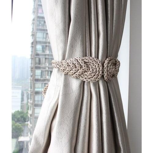 1PC Curtain Tieback Curtain Accessories Hand-woven Decoration Decoration Creative Curtain Accessories