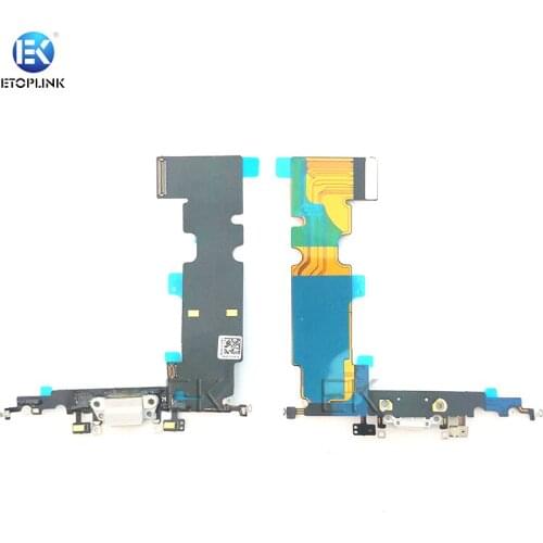 10pcs For 8 8G Plus Charger Charging USB Port Dock Connector Flex Cable With Microphone And Headphone Audio Jack