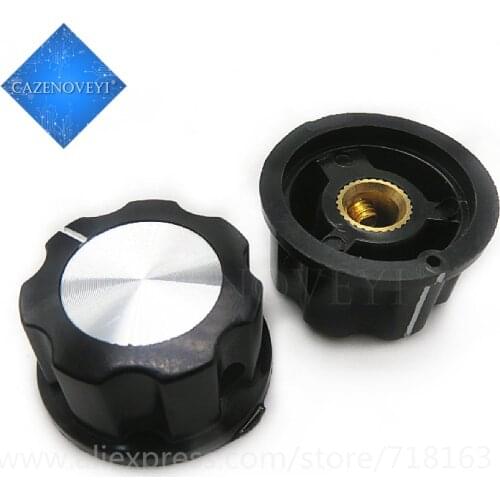 5pcs/lot Hat MF-A03 potentiometer knob WH118/WX050 bakelite knob / copper core inner hole 6mm In Stock