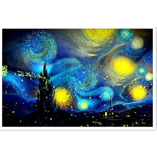 Diamond Embroiderey sets Van Gogh Starry Night Diy Diamond Painting 5d Diamond Full Round /Squared Home Decoration