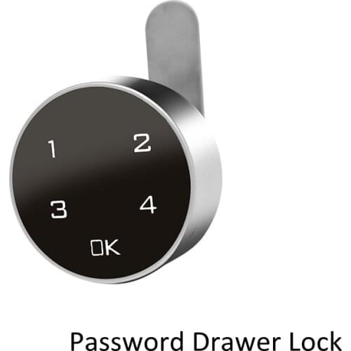 Digital Electronic Coded Lock, Touch Screen Password Lock for Cabinet Mailbox File Sauna Drawer School Lockers Easy to Install