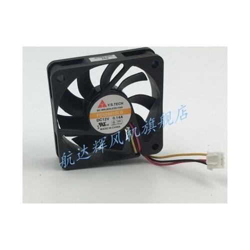 FD126015LB 6015 60x60x15mm DC 12V 0.14A 3-wire Power CPU Cooling Fan