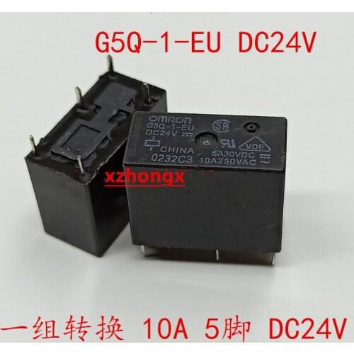 G5Q-1-EU DC24V 24VDC 24V 5-pin 5A 10A