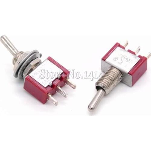 GOOD QUALITY 10Pcs MTS-103 3 Terminals SPDT ON-OFF-ON Toggle Switches AC 250V/2A 120V/5A