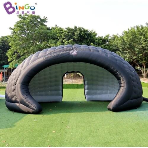 Personalized 8x4.8x3.6 Meters Inflatable Black Dome Tent With Logo For Event / 26x16x12 Feet Inflated Party Tent - BG-T0300
