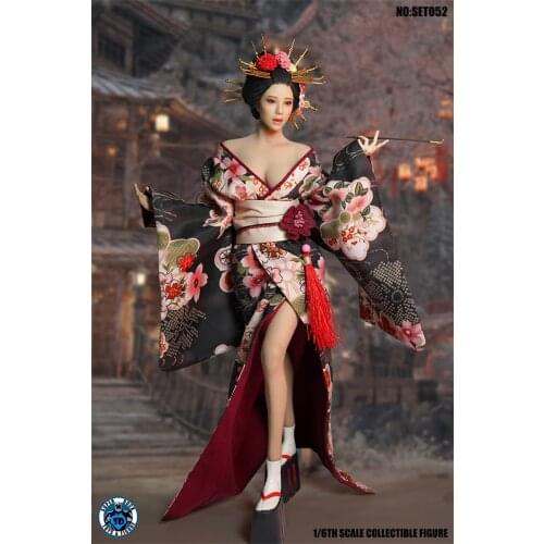 Hot Sales SUPER DUCK 1/6th SET052 Old Japanese Oiran Set With Head Carving Without Body For Fans Collection