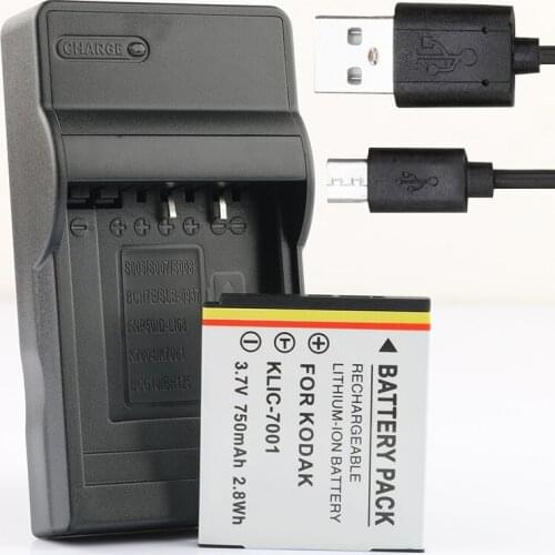 LANFULANG KLIC-7001 Lithium-Ion Battery and Charger for Kodak EasyShare M1073 MD1063 MD41 MD853 MD863 MX1063 V550 V570 V610