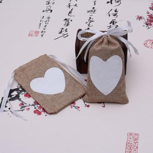 Newest Design Burlap Favor Bags Wedding- Birthday - Party Drawstring Burlap Favor Bags Rustic Favor Bags 50pcs/lot