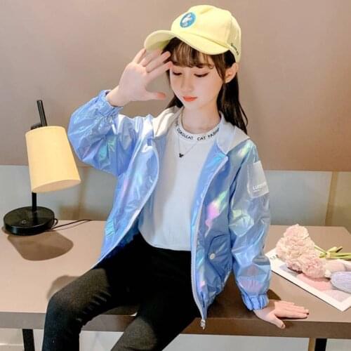 Fashion New 2020 Kids Girls Jackets Coat For Spring Autumn Hooded Cute Windbreaker Children Fall Outerwear Baby Girls Clothes