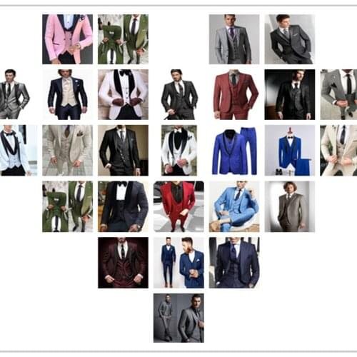 Top Selling Mens Suits Three Piece Jacket Pants Vest Slim Fit Male Blazer Wedding Groom Tuxedos Men Suits Clothing Man Suit