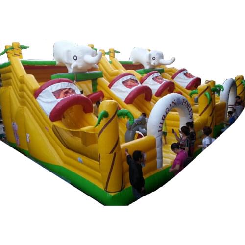 Virgin forest inflatable trampoline,commercial inflatable bouncer,inflatable castle toys