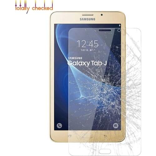 Real Glass for Samsung Galaxy Tab J 7.0 LTE T285DY SM-T285DY + Cleaning Kit + Strong Box 9H Tempered Glass Screen Protector Film