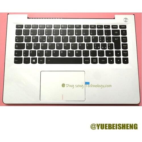 YUEBEISHENG New for Lenovo U31-70 ideapad 500s-13isk Italy Italian keyboard upper cover Touchpad Backlight 5CB0J30898