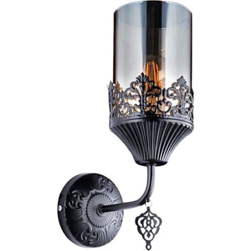 New Modern Ronisu Sandy Beach Black Wall sconce