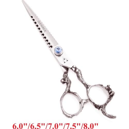 6 6.5 7 7.5 8 Hair Cutting Scissors 440C Japanese Steel Professional Hair Scissor Human & Dogs Gromming Scissors Pet Shears 9111