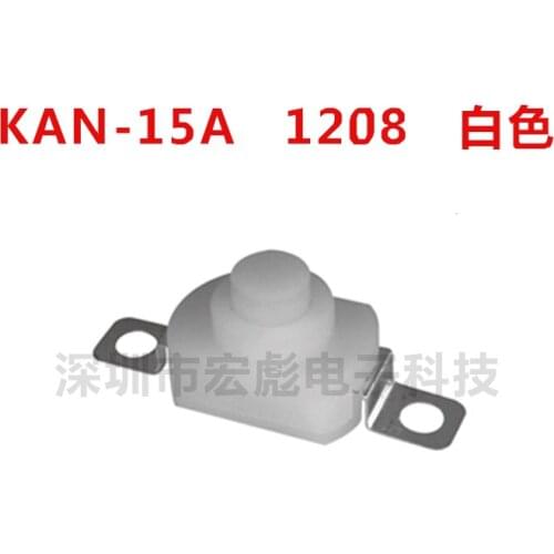 Original new 100% flashlight switch 1208 with hole 2pin SMD KAN-15A white button flashlight control switch
