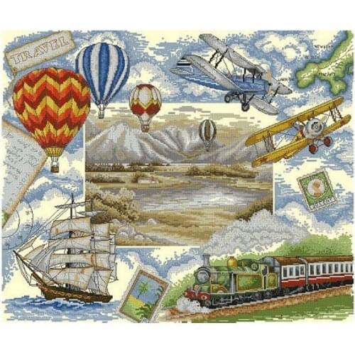 Embroidery Package Hot Sell Best Quality Cross Stitch Kits Travel Around the World Free Shipping