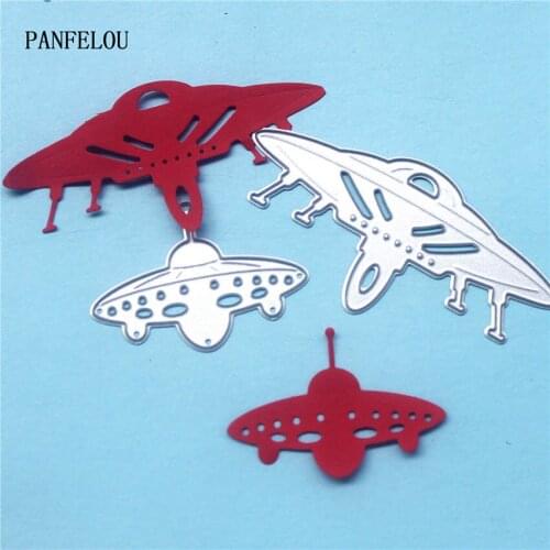 PANFELOU Metal craft Evil spacecraft paper die cutting dies for Scrapbooking/DIY Easter wedding Halloween cards