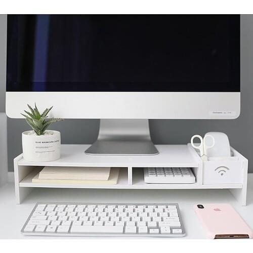 Computer Monitor Stand Holder Laptop Desk Riser Organizer Storage Rack Storage Shelf Monitor Accessories For Home Office Desktop