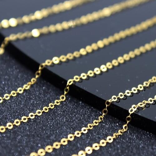 Sinya Classical 18k Au750 Gold Necklace Choker Pendant O Chain High luster Cost Sale Women ladies Mom girls best gift