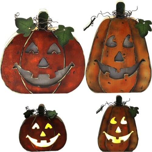 Halloween Pumpkin LED Light Lamp Creative Lantern Home Props Pumpkin Bar Cute Pumpkin Toy Projection Lamp Halloween Decoration