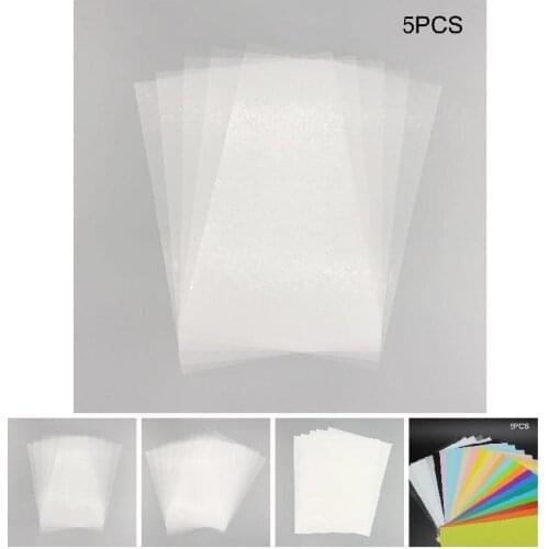 Heat Shrink Sheet Educational Crafts Plastic DIY WXV Sheet Paper Magic for Sale 5 Pcs/Set Color