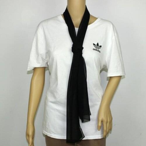 Girl women solid plain georgette Silk Scarf long Scarves Neckerchiefs gift accessory 180*43cm #4080