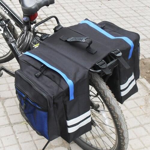 Cycling Double Side Rear Rack 35L Bike 2 In 1 CamoTrunk Bags Mountain Road Bicycle Tail Seat Pannier Pack Luggage Carrier