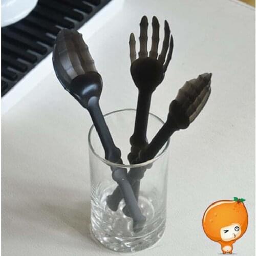 3Pcs Set Creative Tool Hand Shaped Children Dinner Set Baby Spoon Fork Knife Tableware for Lunch Fruit Salad