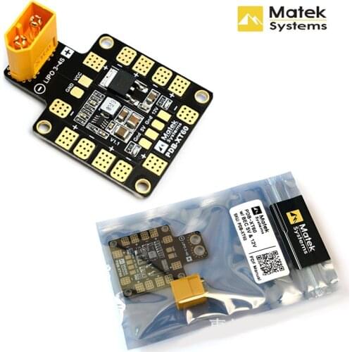 30.5*30.5mm MATEK XT60 Power Hub PDB Power Distribution Board with BEC 5V/12V For F3 F4 F7 CC3D Flight control FPV Racing Drone