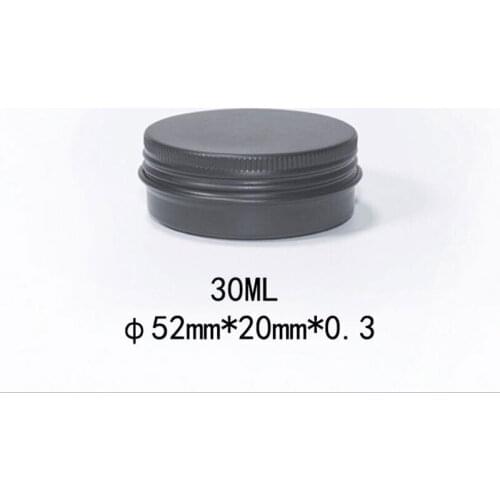 30ml 50pcs/lot Colorful Cream Jar Empty Travel Accessories Cosmetic Jar Candle Lotion Packaging Box Black/Red/Sliver Travel