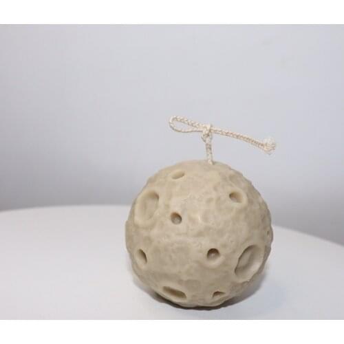5.5cm Moon Candle Mould Romantic Planet Handmade Candle Silicone Mould Aromatherapy Plaster Lunar Soap Mould