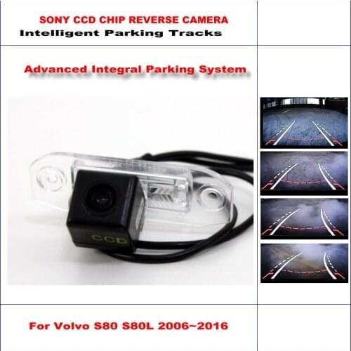 Car Rear Camera For Volvo S80/S80L 2006-2016 Intelligent Parking Tracks Back Reverse Dynamic Guidance Tragectory CAM