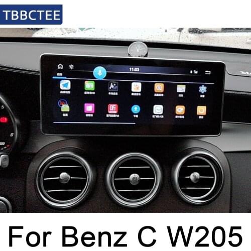 Car GPS Navi Radio For Mercedes Benz C Class W205 2015 2016 2017 2018 2019 NTG Original Style Multimedia Player Screen Stereo
