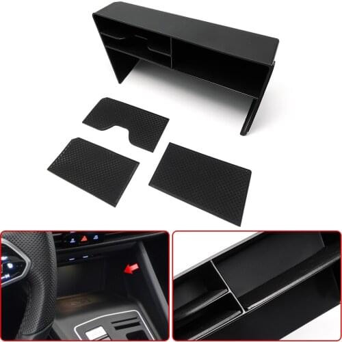 For Volkswagen VW Golf 8 MK8 GTD GTI 2020 2021 Central Control Storage Box Console Compartment Container Organizer Cover Trim