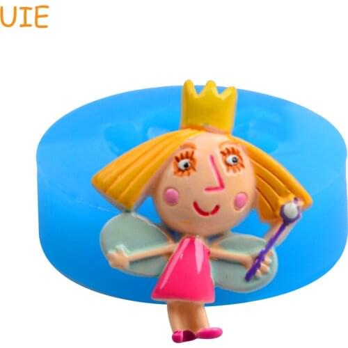 FYL219U Fairy Silicone Flexible Mold Character Mould 31mm - Polymer Clay Sugarcraft Miniature Food Molds