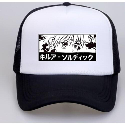 Hunter X Hunter Killua Eyes Baseball cap female Japanese anime hat fun cartoon print Dad hat Harajuku summer Mesh snapback hats