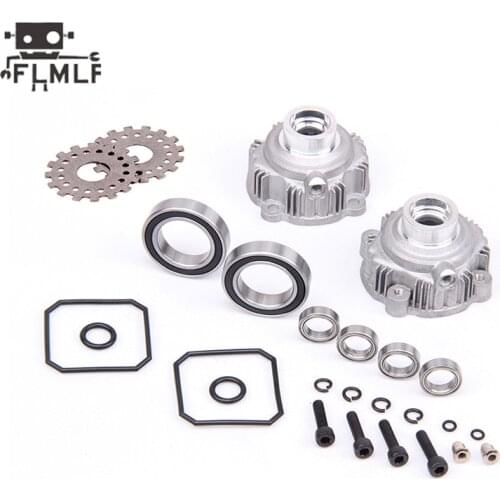 Aluminum Alloy Differential Housing Kit Fit for 1/5 HPI ROVAN ROFUN KM BAJA 5B 5T 5SC