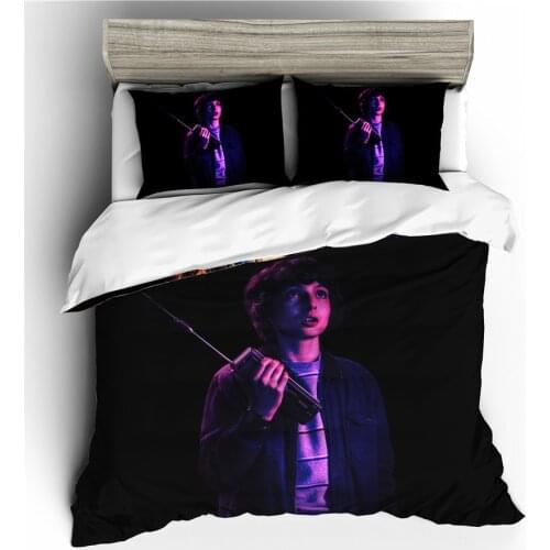 A Bedding Set 3D Printed Duvet Cover Bed Set Stranger Things Home Textiles for Adults Bedclothes with Pillowcase #SNT03
